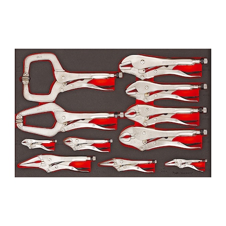 Teng Tools TTEVG11 - 11 Piece Power Grip Plier Set in EVA TTEVG11